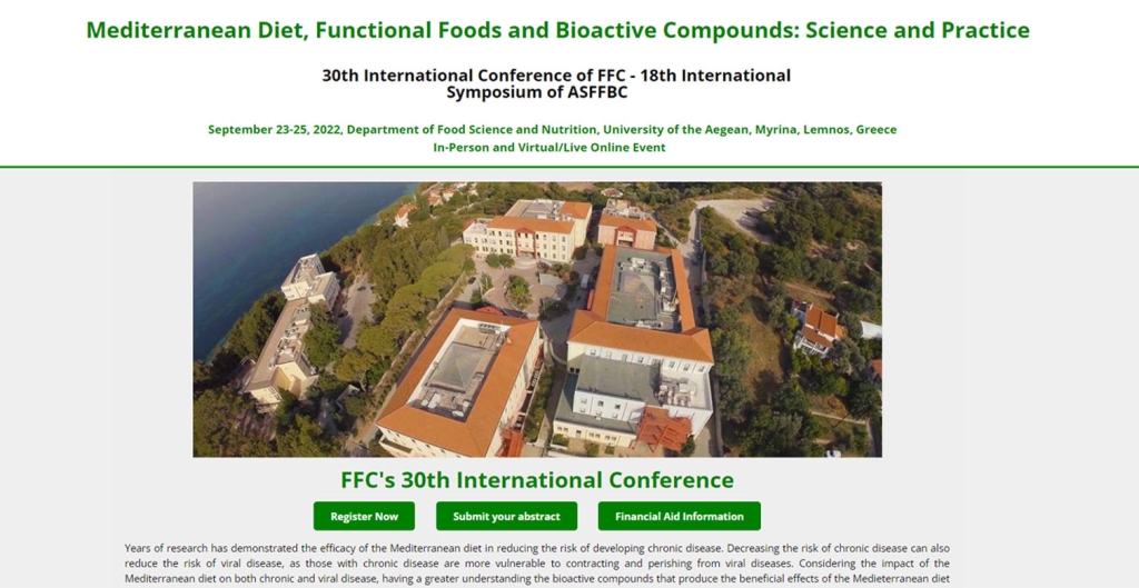 Η Οικογένεια Ποριάζη στο 30ο Διεθνές Συνέδριο «Mediterranean Diet, Functional Foods and Bioactive Compounds: Science and Practice».